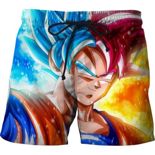 Anime 3D printed beach shorts for men casual shorts Harajuku board shorts summer swim shorts/swimming trunks fat shorts for men
