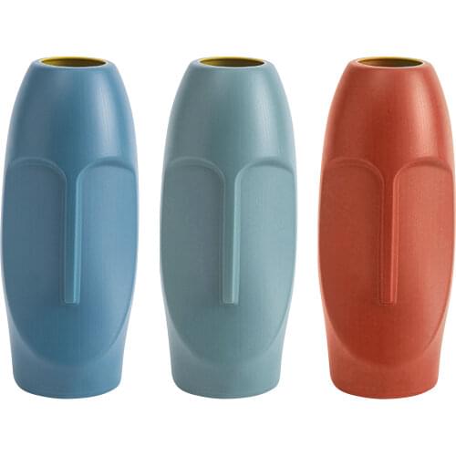 Nordic Creative Plastic Imitation Glaze Vase Living Room Flower Arrangement Ornaments Dried Flower Ornaments