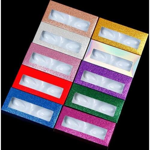 Custom Eyelash Packaging Paper Box Rectangle Case 10/20/50/100/200 Sets Bulk Wholesale Custom Lash Boxes Packaging