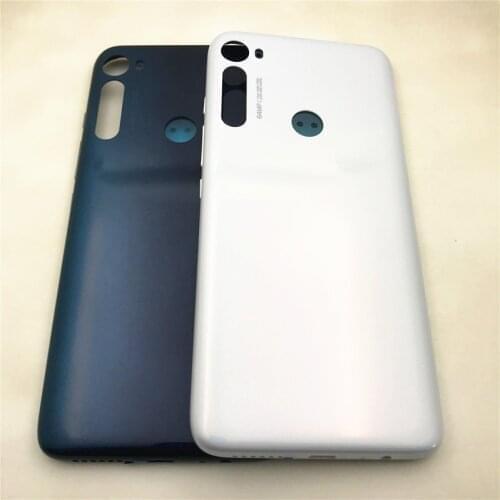 10Pcs/Lot For Motorola Moto one Fusion Plus Back Battery Cover Housing Rear Door Case With Power Volume button Repair parts