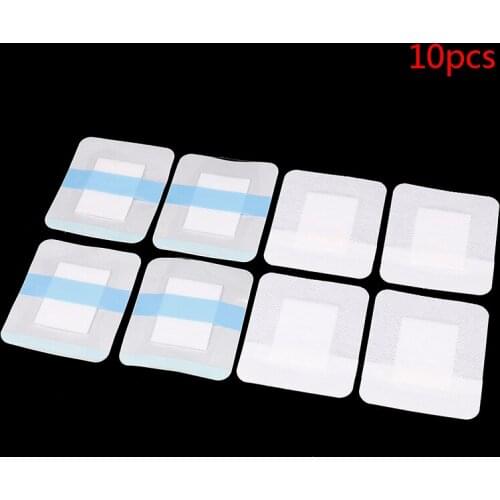 Hot sale 10Pcs Medical Adhesive Plaster Breathable Waterproof Transparent Tape PU film