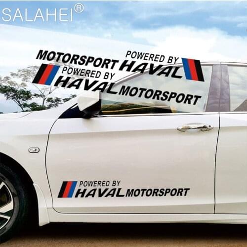 2pcs Car Door Side Stickers Personalized Car Styling Body Decals For Haval f7 h6 f7x h2 h3 h5 h7 h8 h9 m4 Decoration Accessories