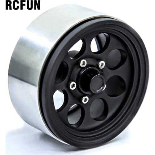 4pcs ALLOY ROCK CRAWLER BEADLOCK WHEEL RIM 1.9" FOR AXIAL RACING SCX10 TRX-4 TF2 RUFUN RC CAR S284