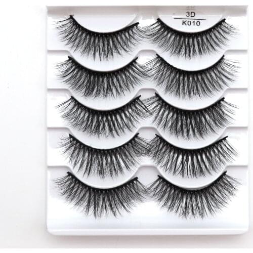 5 Pairs 3D Faux Mink Eyelashes Natural Thick Long False Eyelashes Dramatic Fake Lashes Makeup Extension Eyelashes maquiagem