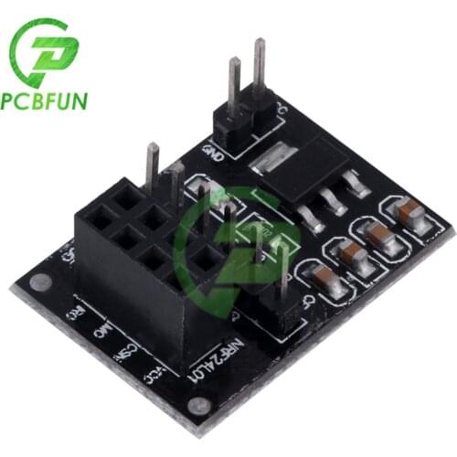 5pcs for 8 Pin NRF24L01+Socket Adapter Module Wireless Board 3.3v AMS1117-3.3 Chip For arduino Robot Car 24L01 Wireless Module