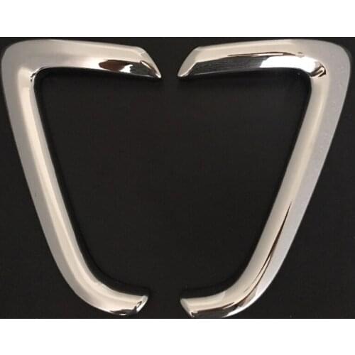 2pcs For Toyota hilux accessories chrome decorative down grill trim for toyota hilux revo 2015-2017 hilux revo decorative parts