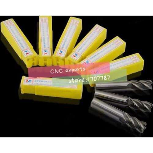 Free shipping High Quality 5pcs 4F-11.0~20.0 End Mill,Four Flute HSS & Aluminium End Mill Cutter CNC Bit, Milling tools