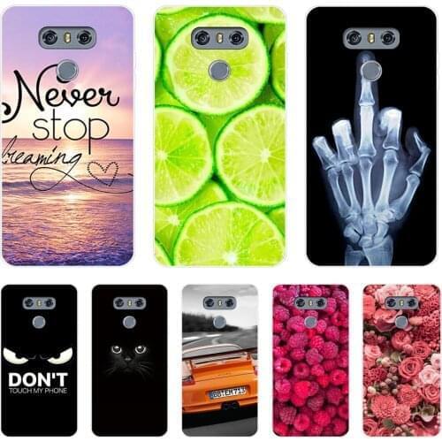 For LG G6 Case Cover 5.7 Clear Printing Soft TPU Back Cover For LG6 LGG6 G 6 H870DS H870 Silicone Fundas G3 G4 G5 Phone Cases