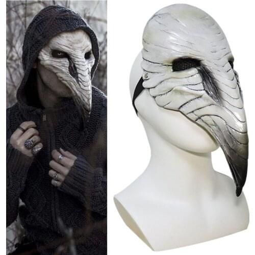 Plague Doctor Steampunk Bird Mask Cosplay Scary Latex Masks Halloween Props
