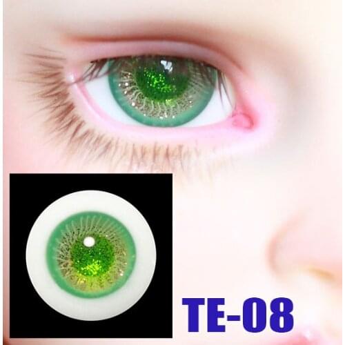 G10-125 children toy bjd sd 1/3 msd 1/4 1/6 dolls props Accessoriess eyesball 14.16mm Stratified pupil glass eyes light green P