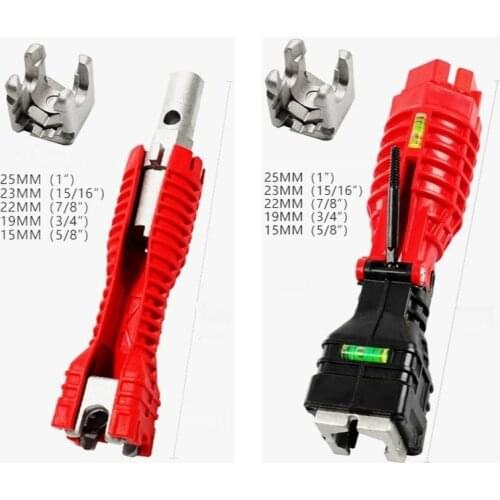 Foldable Faucet Sink Installer Tool Multi-Purpose Water Pipe Wrench Plumbing Tool for Toilet Bowl/Sink/Bathroom/Kitchen Plumbing
