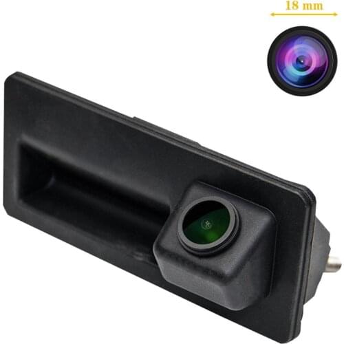 Misayaee HD Car Rear View Camera Trunk Handle for Audi A4 A6 S5 Q3 VW Jetta Tiguan Golf Passat B5 B6 3C B7 LAVIDA Touareg