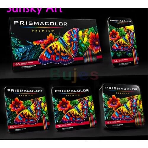 Sanford prismacolor 36/48/72/150 oil color pencil sketch colour pencil art school supply secret garden pencil 4.0 mm Bold core