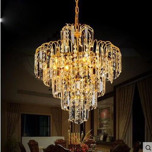 European style small chandelier moderrn crystal lamp for restaurant living room vestibule room atmosphere hallway aisle clothing