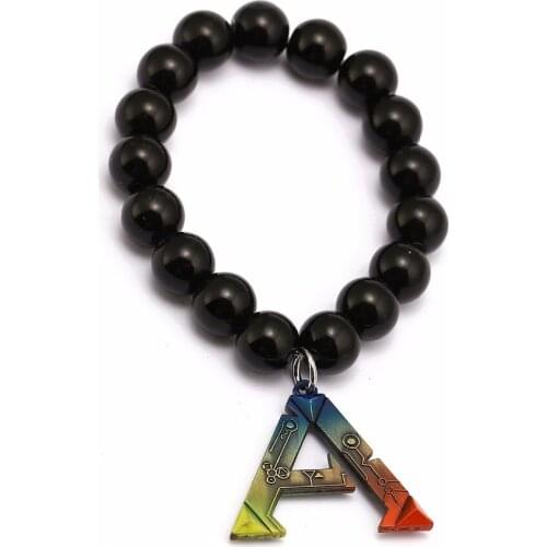 Mengtuyi Jewelry Charm Letter Pearl Bracelet Game Ark Survival Evolution ARK Survival String Beaded Bracelet Accessory