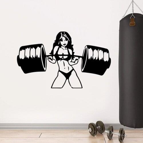 Cartoon dumbbell Pvc Wall Decals Home Decor For Kids Rooms Decoration Decoration Accessories Murals
