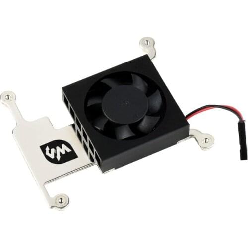 Low-Profile CPU Cooling Fan for Raspberry Pi 4B/3B+/3B, with Aluminum Alloy Bracket