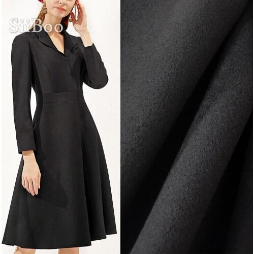 New fashion multi-color solid poly faux wool duplex fabric for winter coat dress woolen tissue tejido tela SP2169 Free shipping