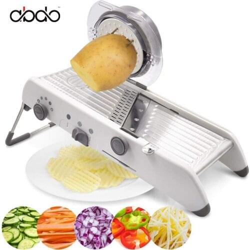 Vegetable Cutter Manual Stainless Steel Adjustable Mandoline Slicer Grater Shredder Cabbage Onion Spiralizer Kitchen Accessories