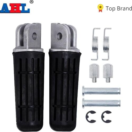 AHL Motorcycle Front Foot Pegs Rests Footrest For YAMAHA BT1100 Fazer 700 FJ1200 FJR1300 ABS FZ1 FZ6 FZ6R FZR600 Accessories