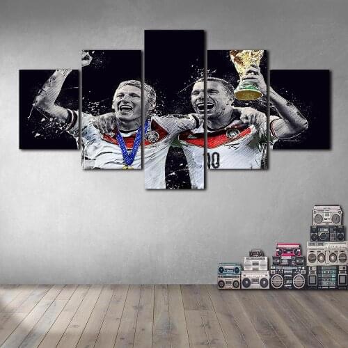 Schweinsteiger Podolski Poster Decorative Picture Modern Wall Art Paintings for Living Room Home Decor No Frame