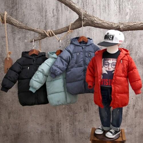 Rainbow Angel Winter Parkas For Boys