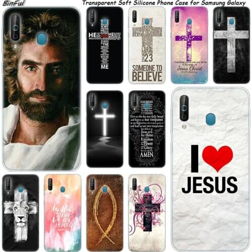 Bible Jesus Christ Christian Silicone Case For Samsung Galaxy A80 A70 A60 A50 A40 A40S A30 A20E A2CORE M40 Note 10 Plus 9 8 5