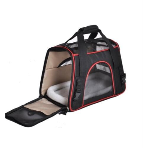 Dog suitcase For Cat Pet Carrier Airline Approved Expandable Foldable Soft Dog Carrier 5 Open Doors Reflective Tapes Cat Travel