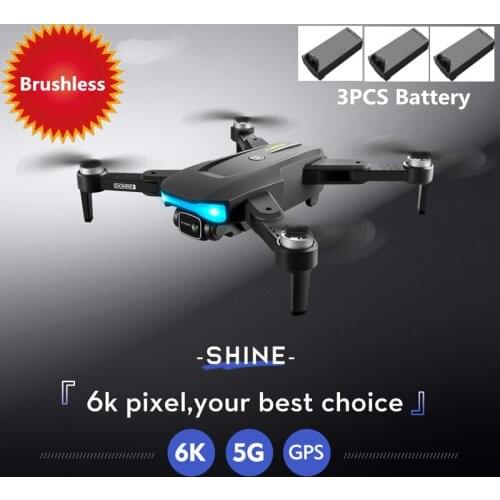 5G 6K GPS Drone 6K Dual ESC Camera Aerial Photography Brushless Motor Anti-shake Foldable RC Quadcopter With Carry Bag 3 Battery