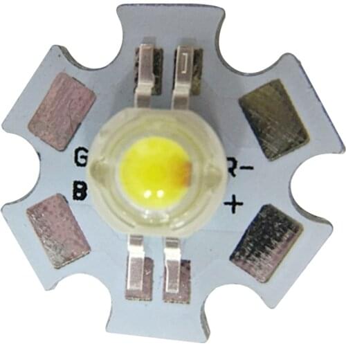 LED Lamp Bead 20PCS Yellow and White Four-Color 6000K 6500K 590NM 595NM Lighting Flashlight