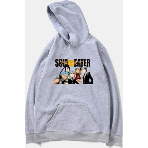 Harajuku 3d hoodies Soul Eater Hoodies Couple Fashion Men Women Sweatshirt Autumn Basic Funds Cotton Hooded Pullovers