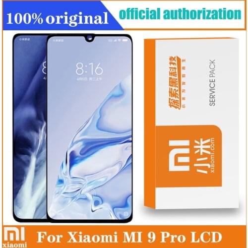 Original For 6.39" Xiaomi MI 9 Pro Amoled LCD Display Screen With Frame+Touch Screen Digitizer For MI9 Pro Display