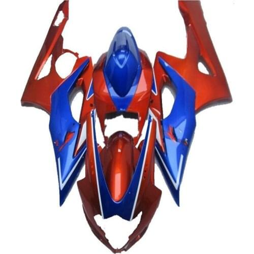 100% fit injection molding fairing kit for Suzuki GSXR 1000 K5 K6 2005 2006 blue Red fairings set GSXR1000 05 06
