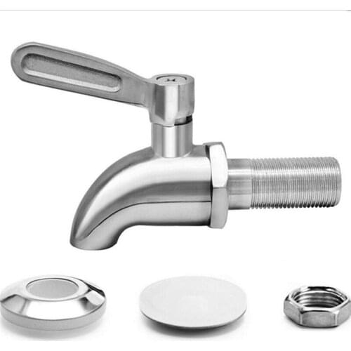 16mm Wine Barrel Water Spigot Tap Stainless Steel Faucet For Wine Beer Oak Barrel Beverage Dispenser Bar Supplies