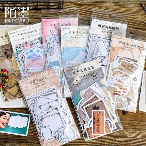 45 Sheets/lot Memo Pads Sticky Notes Vintage Burn Diy Paper Notepad iary Scrapbooking Stickers Office School stationery Bookmark
