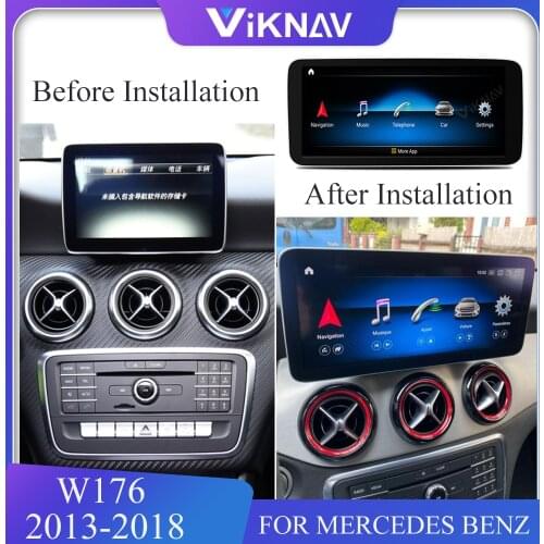 Car Multimedia Player for Mercedes Benz W176 2013-2018 Android Auto Car Radio GPS Tape Recorder Video Player Touch Screen