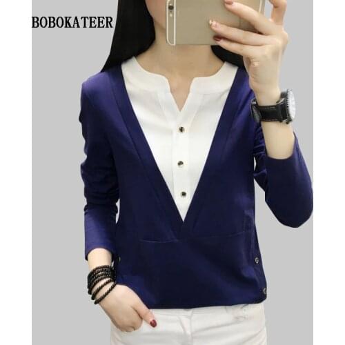 BOBOKATEER Long Sleeve Blouse Cotton Shirt Womens Tops And Blouses 2020 Chemisier Femme Plus Size Women Clothing Bluzka Damska