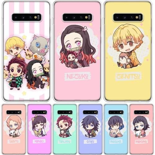 Demon Slayer Kimetsu No Yaiba Cute Phone Case For Samsung Galaxy A50 A70 A30S A51 A71 A10 A20E A40 A90 A20S M30S A6 A7 A8 A9 Plu