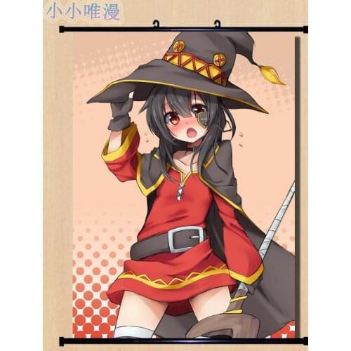 Coscase Japanese Decorative Pictures Anime KonoSuba: Gods Blessing on this Wonderful World! Megumin Decor Wall Scroll Poster