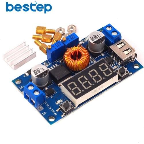 DC-DC XL4015 5A Digital LED Drive Lithum Battery Charger Module CC/CV USB Step Down Buck Converter With Voltmeter Ammeter