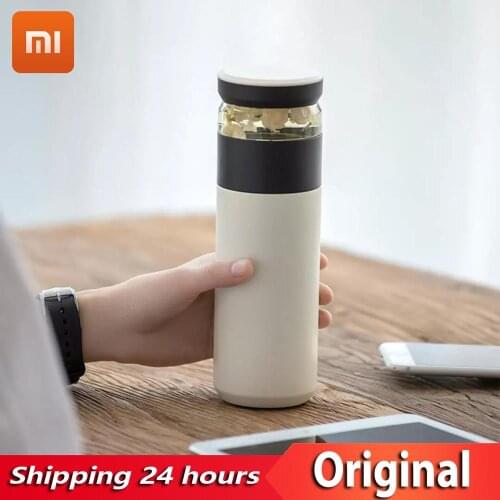 Xiaomi Fun Home Insulated Tea Cup Portable Vacuum Cup 520mll Outdoor Travel Tea Separation Insulated Cup 316 Stainless Steel