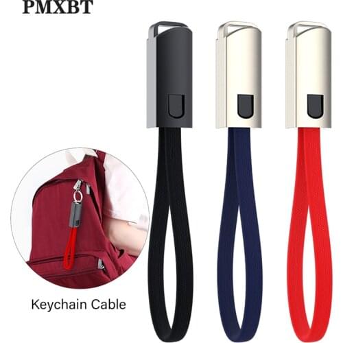 Multi-Function KeyChain USB Cable For Samsung Huawei Type C Micro USB Android Phone Charging Portable Data Sync Short Cord Wire