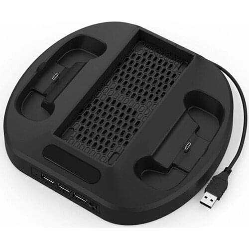 Cooler Charger Stand Base Dual Cooling Fan with Dual Charging Stand Charging Dock Station for Xbox ONE S Game Console