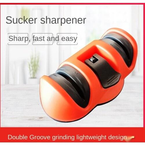 Mini suction cup sharpener small sharpener for home kitchen knife quick sharpener for kitchen supplies