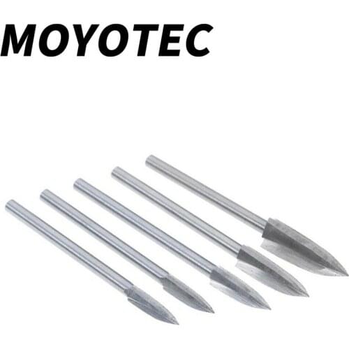 MOYOTEC 5PCS/Set Carving tool Wood Carving and Engraving Drill Bit Set Tools Hand Tools Woodworking Tools for Household