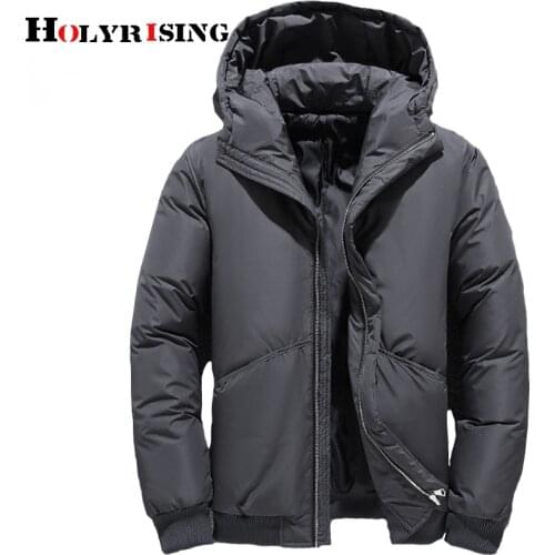 2019 Winter Mens Coat Mens Down Jackets Autumn Warm Male doudoune homme white duck down jacket for men warm windbreaker 18889