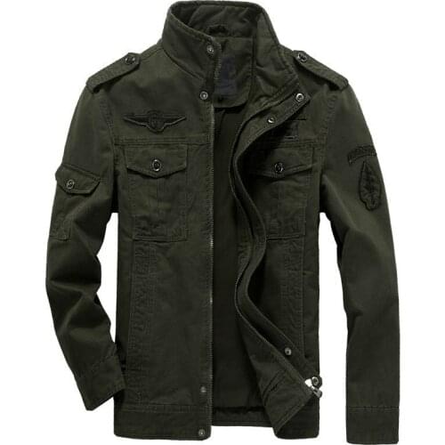 New Fashion Brand Casual Men Jacket Coat High Quality Stand collar Military Jacket Bomber Outerwear Male clothes Plus size 6XL