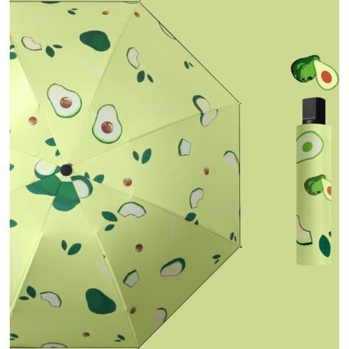 New Fully Automatic Portable Umbrella Creative Fruit Style Folding Waterproof Umbrella Can Be Used Sun UV Protection For Girls