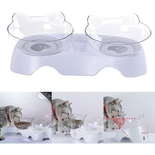 Anti-Vomiting Orthopedic Pet Bowl Cat Dog Food Water Feeder Feeding Dishes TN88