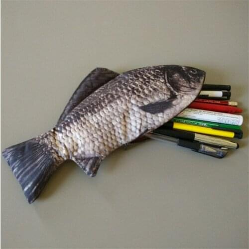 Simulation carp pencil bag pencil box 2018 new large-capacity school supplies stationery hot pen box